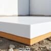 XPS isolatieplaten onder een betonvloer in een Nederlandse woning, zichtbaar in doorsnede.